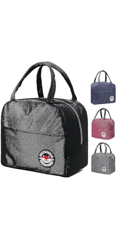 Coolbaby Small Fridge/Cooler/ Thermal Bag Lunch Box Office, Cooler Bag For Office Work School Travel Camping Outdoor Picnic (Black)