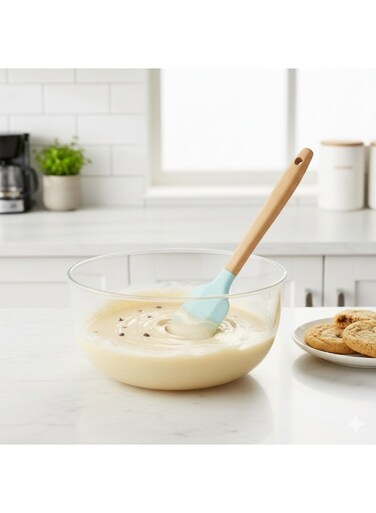 Silicone Spatula w/Wooden Handle