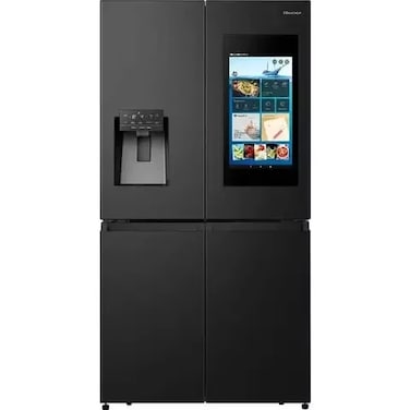 Hisense  New Edition 4 French Doors, Bottom Freezer with Ice Maker &amp; Water Dispenser, Mate Black Color RQ760N4IF1