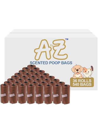 A to Z Scented Bag Pack of 36/540 Bags - Brown