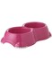 Moderna Double Smarty Pet Bowl, 2 X 330 Ml, Hot Pink