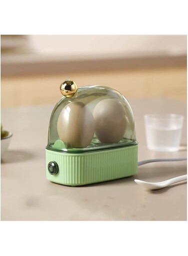 LQZHBDWZ Egg Cooker Small Egg Cooker Multi Function Egg Steamer Dormitory Household Egg Boiler One Person Breakfast Machine Can Cook Two Eggs Electric Egg Boiler (Color : Bianco)