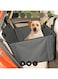 Wuglo Extra Stable Dog Car Seat - Reinforced Car Dog Seat for Medium-Sized Dogs with 4 Fastening Straps - Robust and Waterproof Pet Car Seat for the Back Seat of the Car (L Size, Grey)
