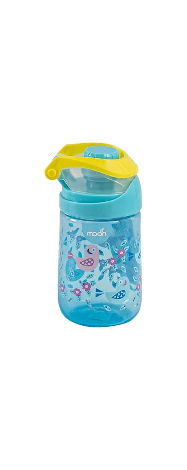 The Moon Brand Kids Water Bottle 79x79x159mm 410ml / 14oz-Blue