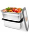 2 PCS Stainless Steel Food Storage Containers With Lids(50oz), Leak Proof &amp; Airtight   Stainless steel freezer Containers,For Meal Prep,Fruit,Freezer