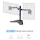 STARGOLD Dual Monitor Stand  Heavy-Duty Free-Standing Desk Mount for 17&rdquo;-32&rdquo; Flat or Curved Screens