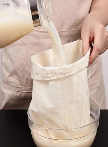 Cotton Cheesecloth Filter Bags &acirc;&euro;&ldquo; Thick Reusable Gauze Bags for Herbs, Broth, Soy Milk, Butter, Coffee &amp; Tofu Making ( 20&Atilde;&mdash;30cm)
