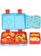 QCQHDU Bento Box for Children and Toddlers, Small Lunch Box with 6 Compartments, BPA-Free Lunch Box Children, Leak-Proof Snack Container for Nursery, Back to School (Light Blue)