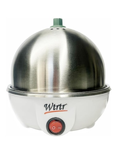 stainless steel Egg Cooker, 350W Electric Egg Beater, White Egg Steamer, Egg Cooker, 7 Egg Volume Steamed Egg Automatically Closed, Double Steamed Egg&iuml;&frac14;&OElig;605