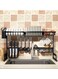 Drying Rack Over the Sink - 2 Tier Compact Kitchen Organizer and Storage Space Saver for Counter - Dish Drainer and Utensil Holder (Stainless Steel, Black Dish Rack)
