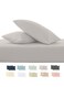 Scape Linen 600 Thread Count Egyption Cotton 2 Pillowcases Set (Standard, Silver)