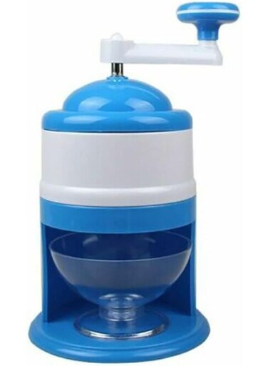 Hand Crank Ice Crusher, Hand Crank Shaved Ice Machine with Stainless Steel Blades for Fast Crushing