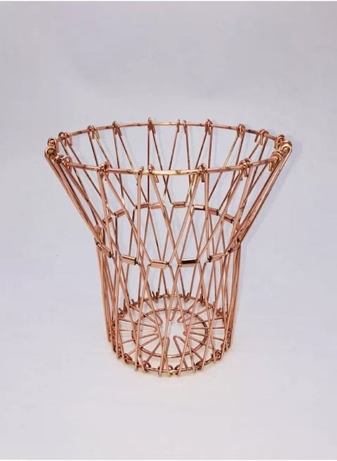 Flexible Wire Multi Shape Hollow Stainless Steel Folding Storage Fruit Basket
