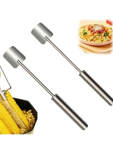 2 Pack Upgraded Corn Peeler for Cob, Easy-Clean Corn Stripper, Sweet Corn Cutter, Gift for Women.