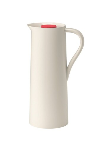 Vacuum Flask, Beige/Red, 1L
