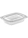 25 SET - 12oz - Plastic Clear Salad Container/Deli Container - With Clear Lid