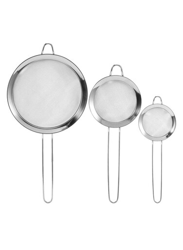 Stainless Steel Mesh Wire Flour Colander Sieve Oil Strainer