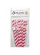 CMP Birthday straws 10 pcs multicolor for Camp Party or Birthday Party Striped Decorative Straws