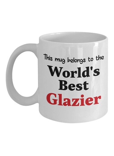 World's Best Glazier Coffee Mug White
