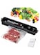 Dubai Gallery Automatic Food Sealer Machine For Food Preservation With 10 Bags 0.6 Kg 90 W Vacuumsealer Black