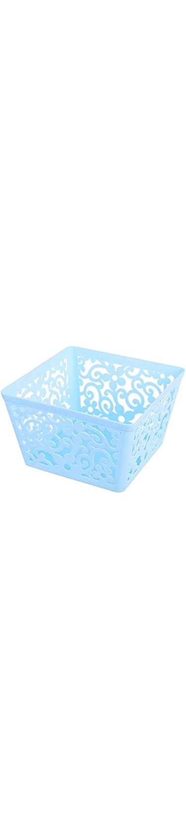 COOLBABY Hollow desktop storage basket, creative box for sundries Blue