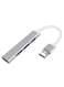 Portable USB Hub Splitter, Mini Multi-Port Expander for Desktop, Laptop, Phone, USB, Type-C, 4 Port Adapter
