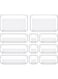 PICCASIO Multi-purpose Drawer Organizer Set and Different sizes Clear Vanity Tray Organizers and storage Boxes, Clear Plastic Storage Bins for Makeup, Office, Kitchen and Bedroom (11 Pcs)