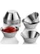 Nechtik Small Sauce Cups, Stainless Steel Ramekin Dipping Sauce Cup, Commercial Grade Individual Round Condiment cups (12, 1.5 oz.)