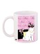 Cat Printed Coffee Mug White/Pink/Black