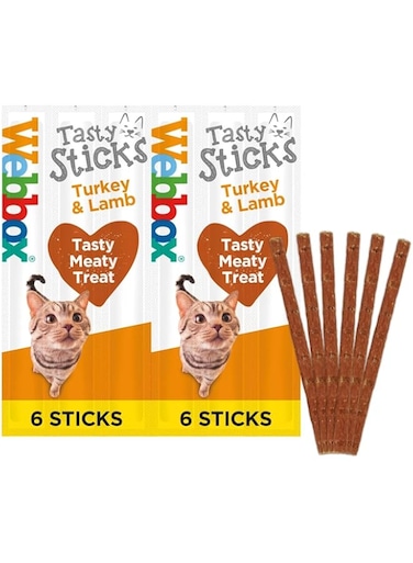 Webbox Tasty Cat Sticks Turkey &amp; Lamb 30g