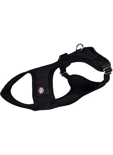 Trixie Comfort Soft Touring Black Harness for Dogs S-M