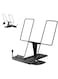 KASTWAVE Desk Book Stand, Cookbook Holder, Desk Reading, Adjustable Metal Book Holder Book Stand, for Recipes, Textbooks, Music Books, Birthday Gift