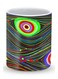Premium Peacock Eyes Designer Mug Multicolour