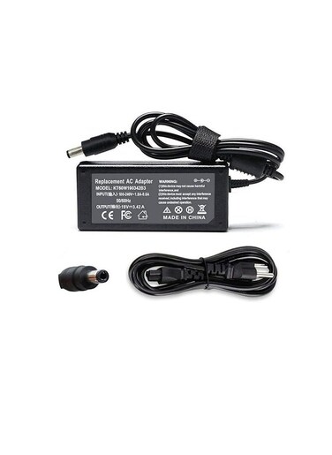 19V 3.42A 65W AC Charger Compatible with Toshiba Satellite PA3714U-1ACA PA3917U-1ACA PA3715U-1ACA C55 C55T-A5222 C655 C855D L305D L505 L655 L755 A665 A505 P755 P775 P855 P875 Adapter 5.5x2.5mm