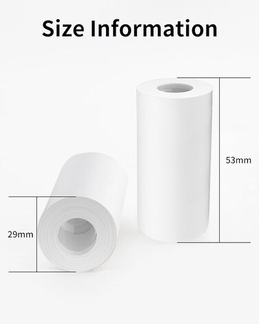 Aimo thermal paper for M831 Size 53mm&times;6.5m Pack of 1 Roll