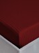 MAXQON Fitted Bed Sheet +2Pcs Pillow Covers, Double Size 120x200+15cm, Color Maroon