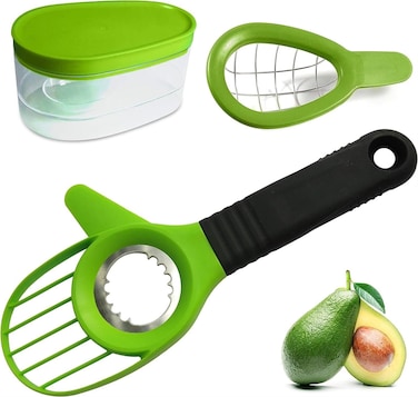 Avocado Set Avocado Slicer, Knife, Peeler, Pitter, Cuber, Dicer, Keeper For Everything That You Will Ever Need For Your Avocados