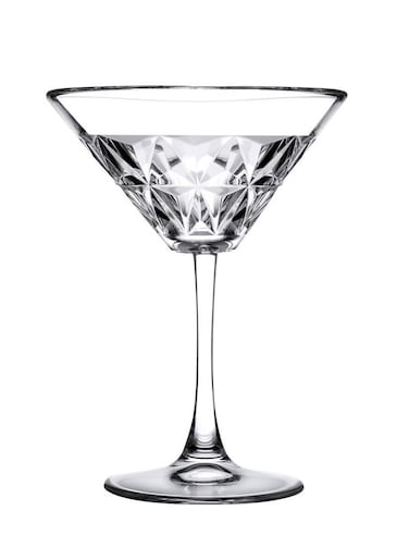 4 Pieces Estrella Martini Glass Set 210 Ml, 155 Mm Height, 120 Mm Diameter Clear