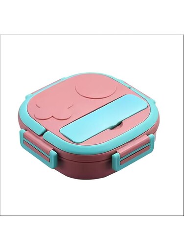 Nova Vibes Gaming Theme Thermal Stainless Steel Bento Box Portable Lunch Box Leakproof Food Storage Container For Children Kids School Lunchbox (Pink)