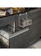 Adhesive Cabinet Door Organizer, Iron Hanging Basket Used as Food Container/Tumbler,for Kitchen &amp; Bathroom Wall Mounted Small Installment
