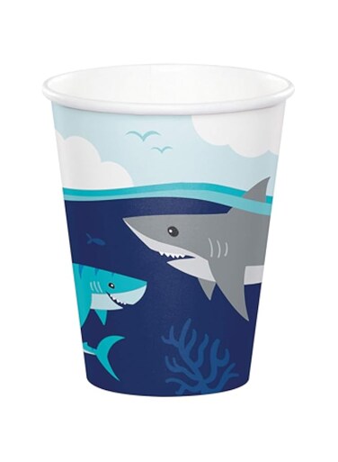 Creative Converting Shark Party Hot and Cold Cup 9oz 8ct