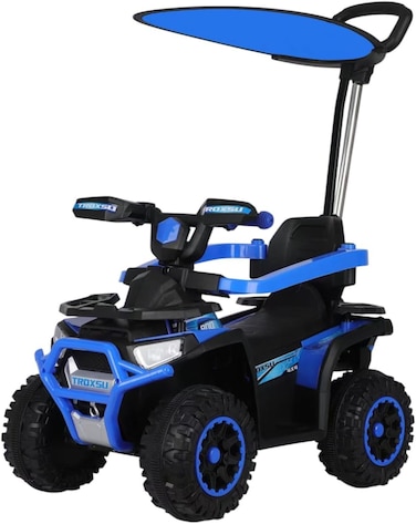Lovely Baby Push Ride-On Car for Kids LB 7880HC with Music &amp; Lights, Push Handle Bar &ndash; Ideal for Toddlers up to 5 Years - Blue