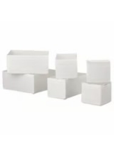 Box set of 6 white