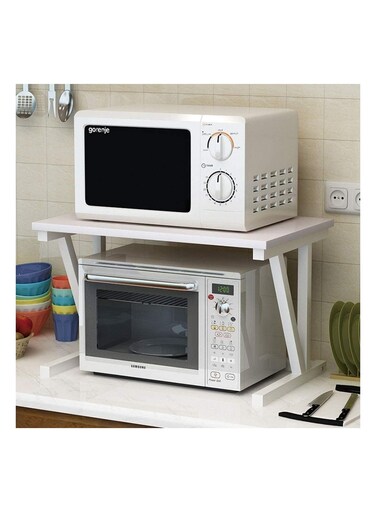 Shelf Microwave Oven Storage Rack(White)
