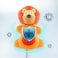 Flipper Hygienic Kids Toothbrush Holder With Suction Cups, High Quality &amp; Patented Design, One Touch Open &amp; Close, For Home Or Travel, Made In Malaysia, Fun Animal Giraffe &amp; Lion, Pack Of 2