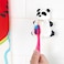 Flipper Hygienic Kids Toothbrush Holder With Suction Cups, High Quality &amp; Patented Design, One Touch Open &amp; Close, For Home Or Travel, Made In Malaysia, Fun Animal Panda And Penguin, Pack Of 2