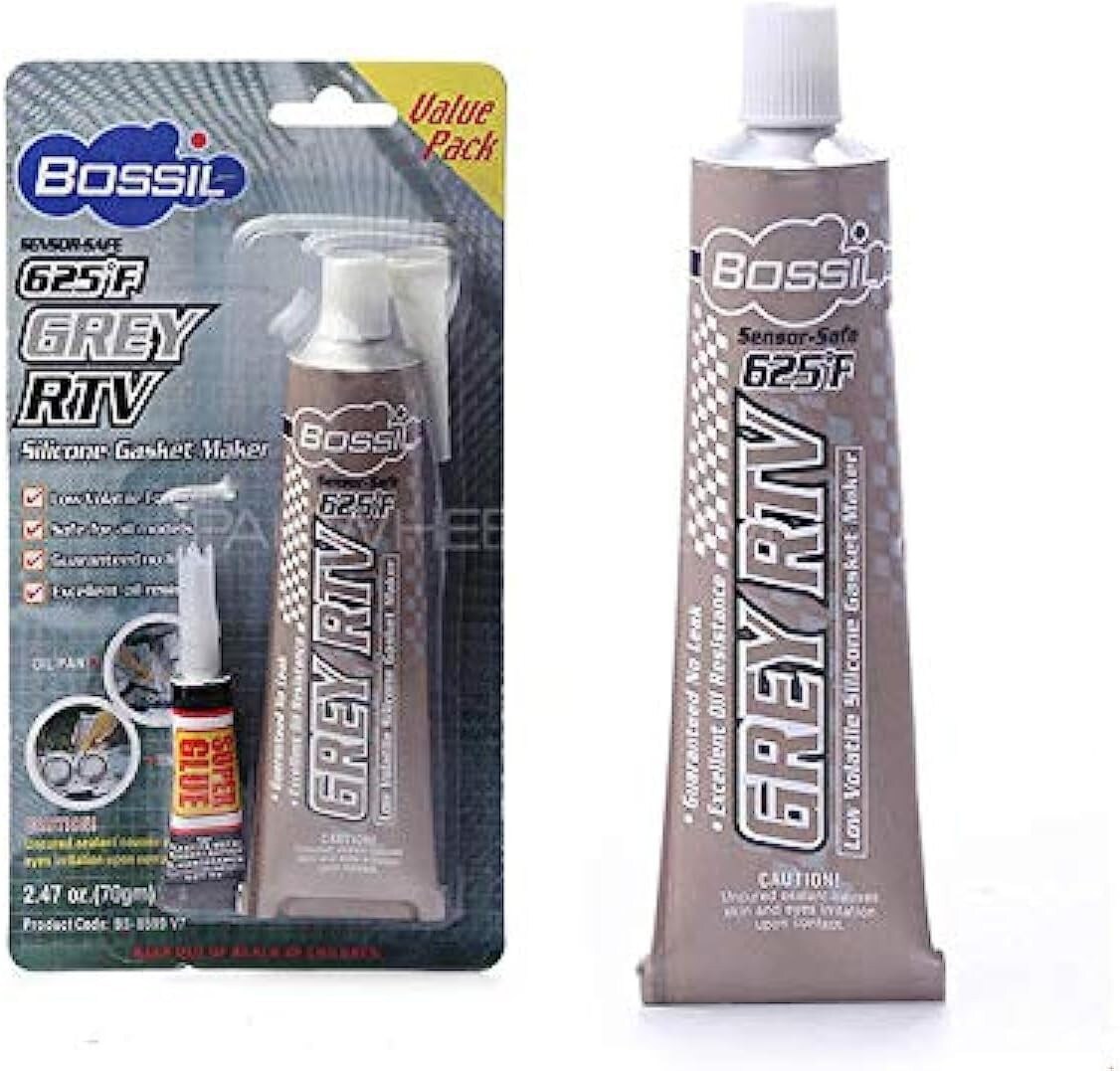 Buy BOSSIL GREY RTV SILICONE GASKET MAKER HIGH TEMP 625°F PROFESSIONAL ...