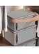 2-Piece Large Capacity Foldable Clothes Organizer With Reinforced Handle