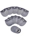 NALACAL 12Pcs Velvet Jewelry Storage Pouches, 8.3x7.7x0.8cm Gray Jewelry Bags with Golden Tone Snap Fastener Small Jewelry Gift Pouch for Jewelry Storage Keeping Wedding Favor Party Gift Packaging
