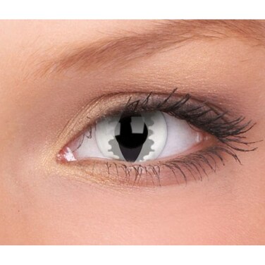 Crazy Lens &ndash; GRAY DRAGON Halloween &amp; Cosplay Lenses Yearly Disposable &ndash; 2 Lenses